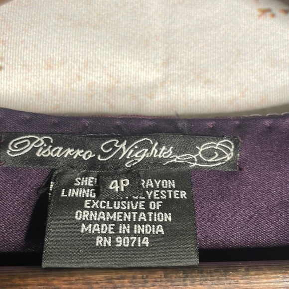 Women's Pisarro Nights Purple Formal Evening Gown - Picture 3 of 4